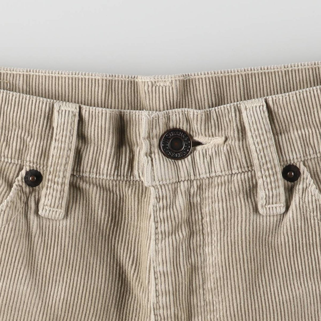 Levi's Flare Cut Corduroy Pants, Women's Size L (W30) cotton Beige type Vintage Second Hand