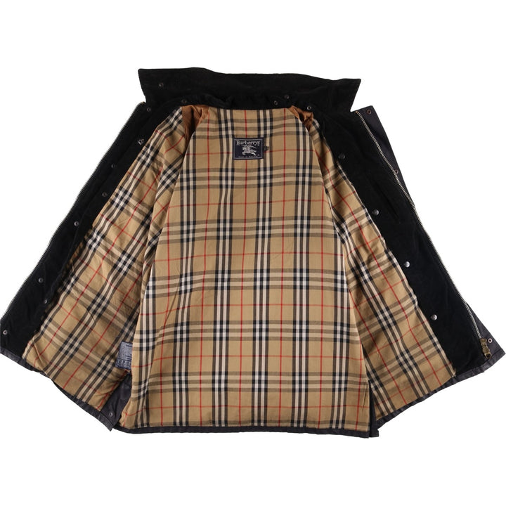 Burberry's Oiled Hunting Jacket, Made in England, Men's Size L Waxed cotton black type Vintage Second Hand