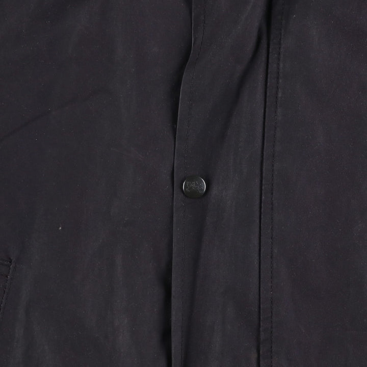 Burberry's Oiled Hunting Jacket, Made in England, Men's Size L Waxed cotton black type Vintage Second Hand