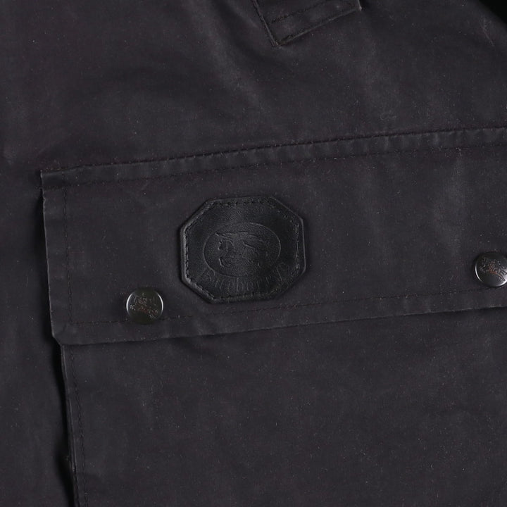 Burberry's Oiled Hunting Jacket, Made in England, Men's Size L Waxed cotton black type Vintage Second Hand