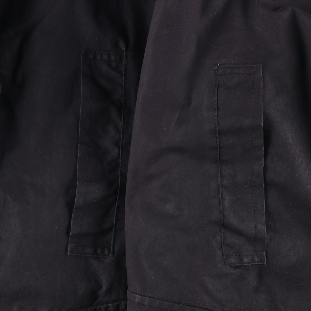 Burberry's Oiled Hunting Jacket, Made in England, Men's Size L Waxed cotton black type Vintage Second Hand
