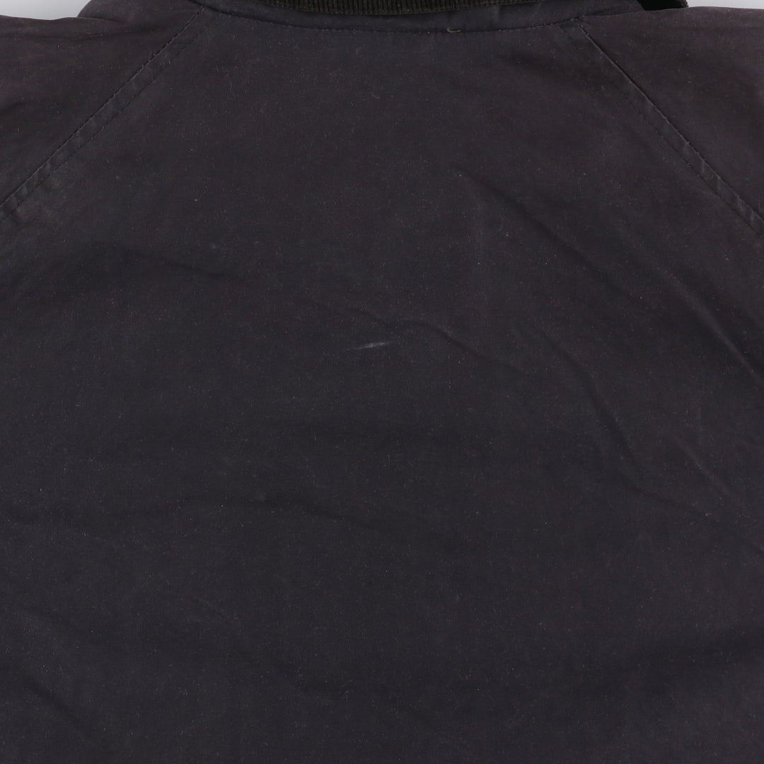 Burberry's Oiled Hunting Jacket, Made in England, Men's Size L Waxed cotton black type Vintage Second Hand