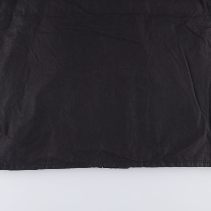 Burberry's Oiled Hunting Jacket, Made in England, Men's Size L Waxed cotton black type Vintage Second Hand
