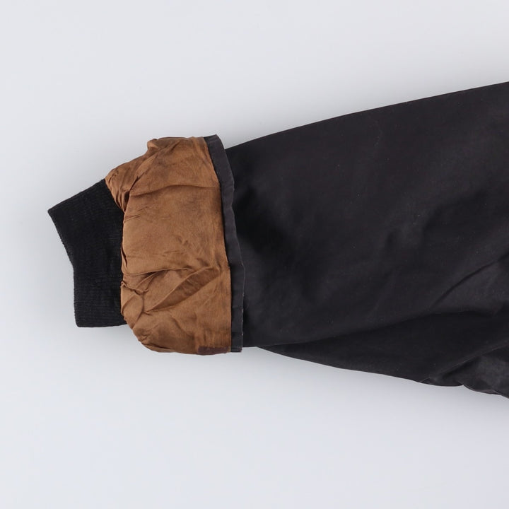Burberry's Oiled Hunting Jacket, Made in England, Men's Size L Waxed cotton black type Vintage Second Hand
