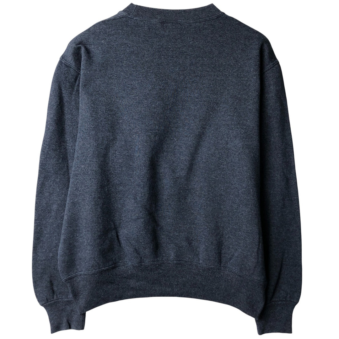 90'S Russell plain blank sweatshirt, sweatshirt, made in USA, men's size M, vintage cotton Charcoal Vintage Second Hand