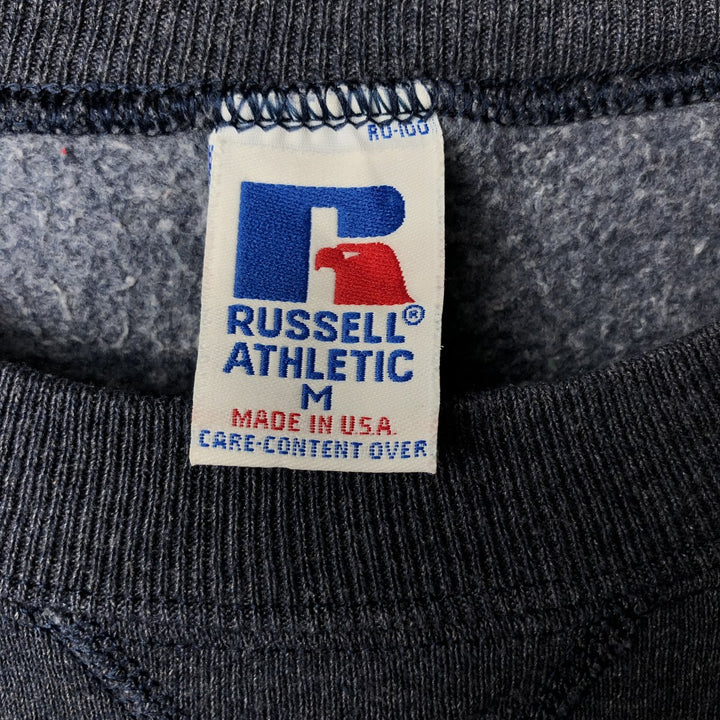 90'S Russell plain blank sweatshirt, sweatshirt, made in USA, men's size M, vintage cotton Charcoal Vintage Second Hand