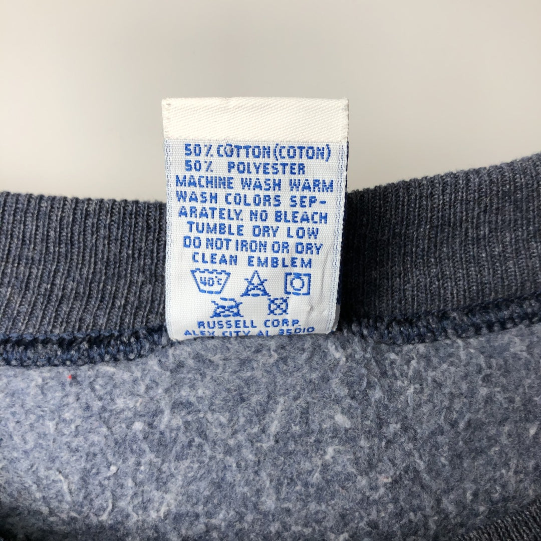 90'S Russell plain blank sweatshirt, sweatshirt, made in USA, men's size M, vintage cotton Charcoal Vintage Second Hand