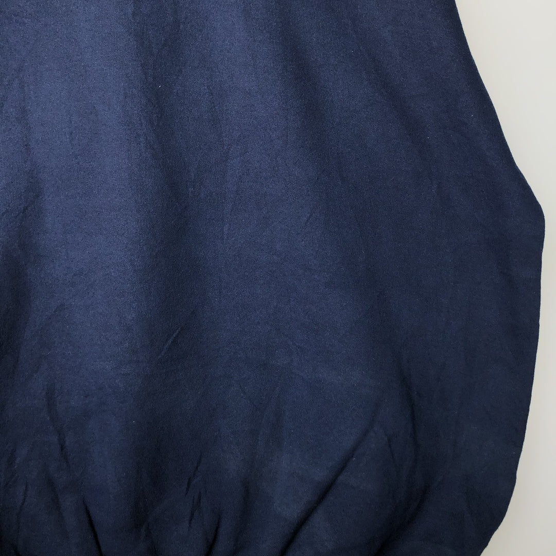 90'S Russell plain blank sweatshirt, sweatshirt, made in USA, men's XL size, vintage cotton navy blue type Vintage Second Hand