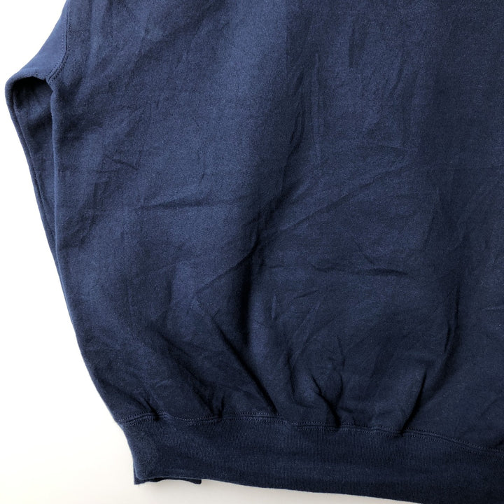 90'S Russell plain blank sweatshirt, sweatshirt, made in USA, men's XL size, vintage cotton navy blue type Vintage Second Hand