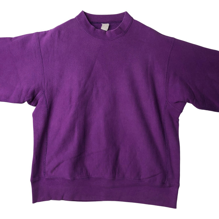 Plain blank sweatshirt, men's size XL unclear purple type Vintage Second Hand