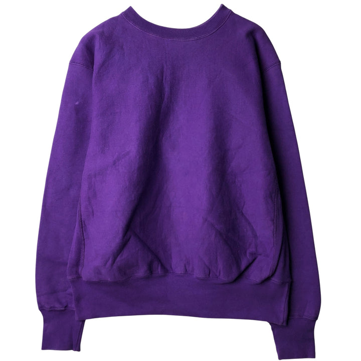 Vintage 90'S Cotton Exchange plain blank sweatshirt, made in the USA, men's size L cotton purple type Vintage Second Hand