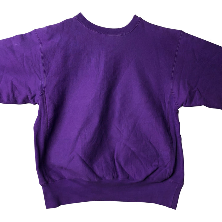 Vintage 90'S Cotton Exchange plain blank sweatshirt, made in the USA, men's size L cotton purple type Vintage Second Hand
