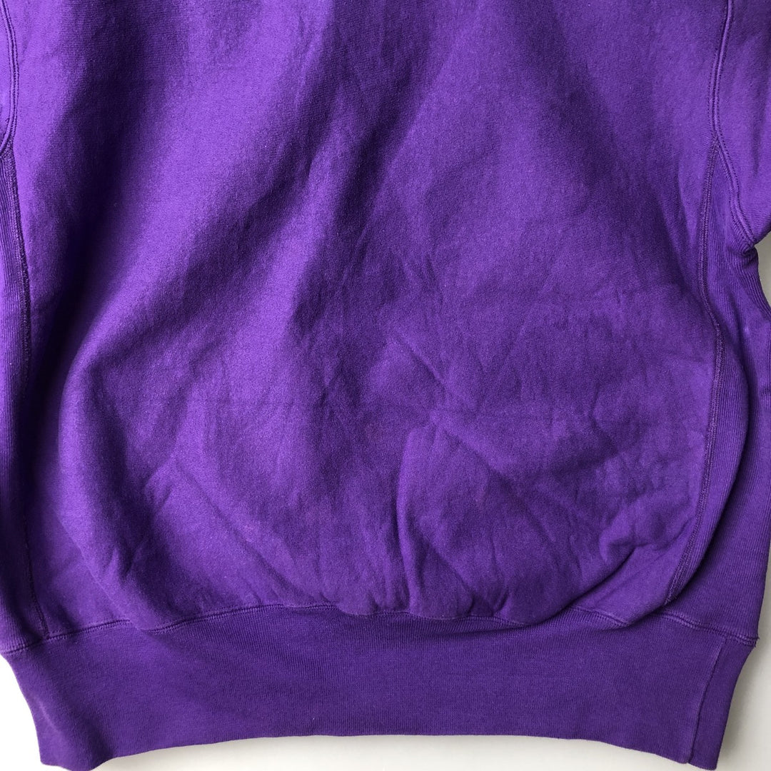 Vintage 90'S Cotton Exchange plain blank sweatshirt, made in the USA, men's size L cotton purple type Vintage Second Hand