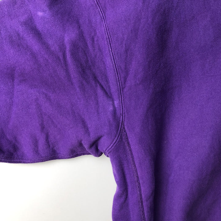 Vintage 90'S Cotton Exchange plain blank sweatshirt, made in the USA, men's size L cotton purple type Vintage Second Hand