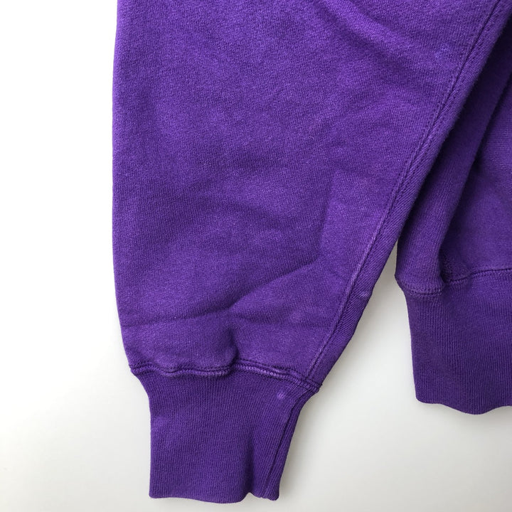 Vintage 90'S Cotton Exchange plain blank sweatshirt, made in the USA, men's size L cotton purple type Vintage Second Hand