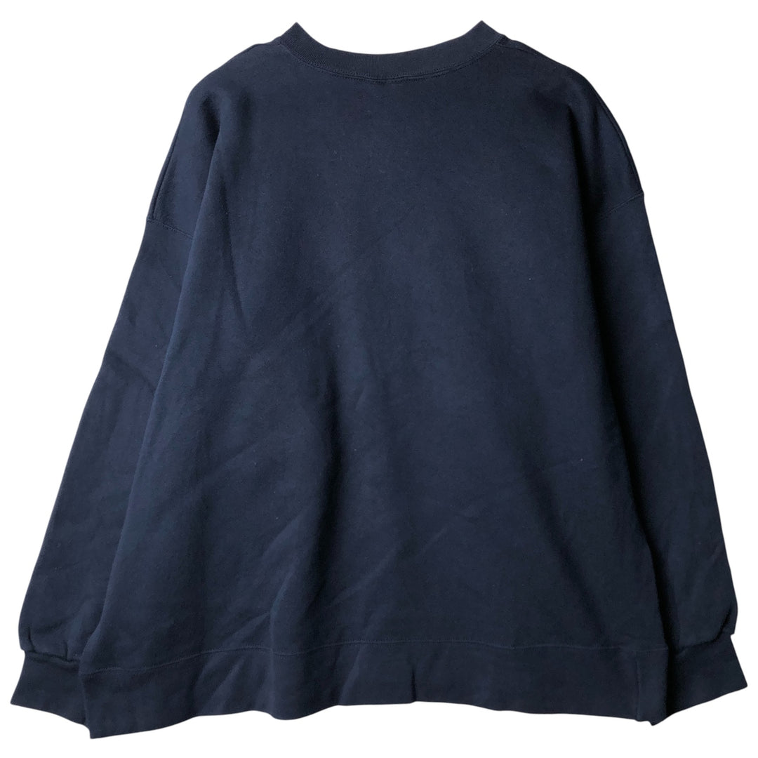 Vintage 90'S Prosprit plain blank sweatshirt, men's size XXL cotton navy blue type Vintage Second Hand