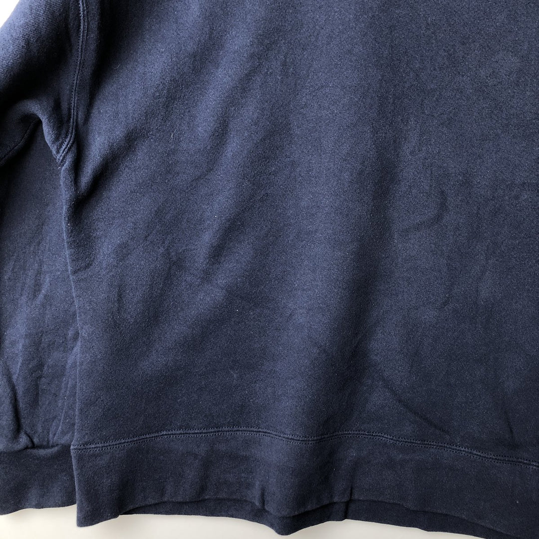 Vintage 90'S Prosprit plain blank sweatshirt, men's size XXL cotton navy blue type Vintage Second Hand