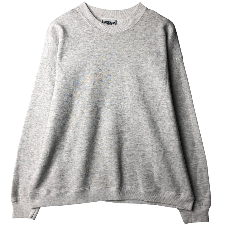 Vintage 90'S Lee Heavy Weight Solid Color Blank Sweatshirt, Made in USA, Men's Size XL cotton gray type Vintage Second Hand