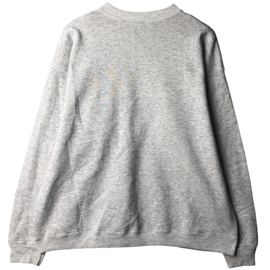 Vintage 90'S Lee Heavy Weight Solid Color Blank Sweatshirt, Made in USA, Men's Size XL cotton gray type Vintage Second Hand