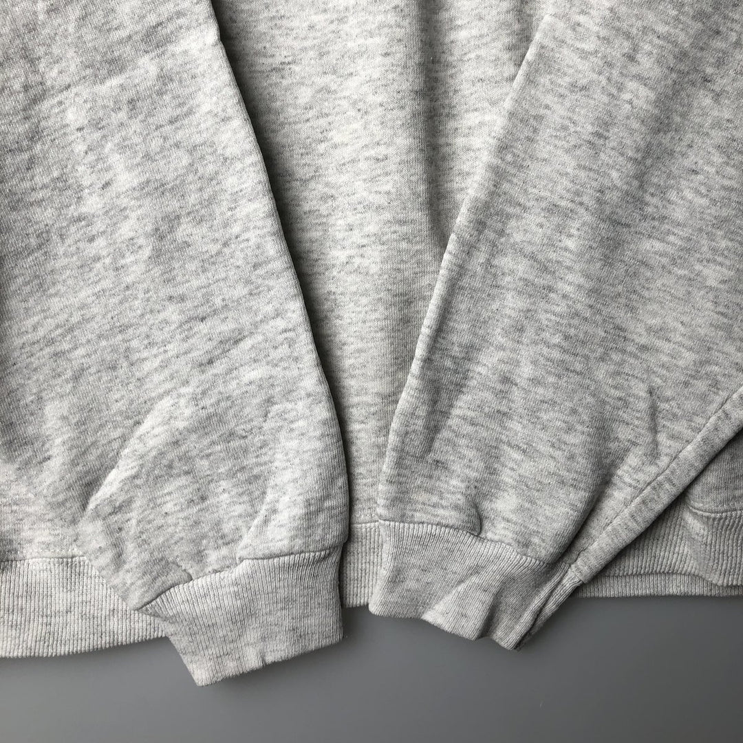 Vintage 90'S Lee Heavy Weight Solid Color Blank Sweatshirt, Made in USA, Men's Size XL cotton gray type Vintage Second Hand