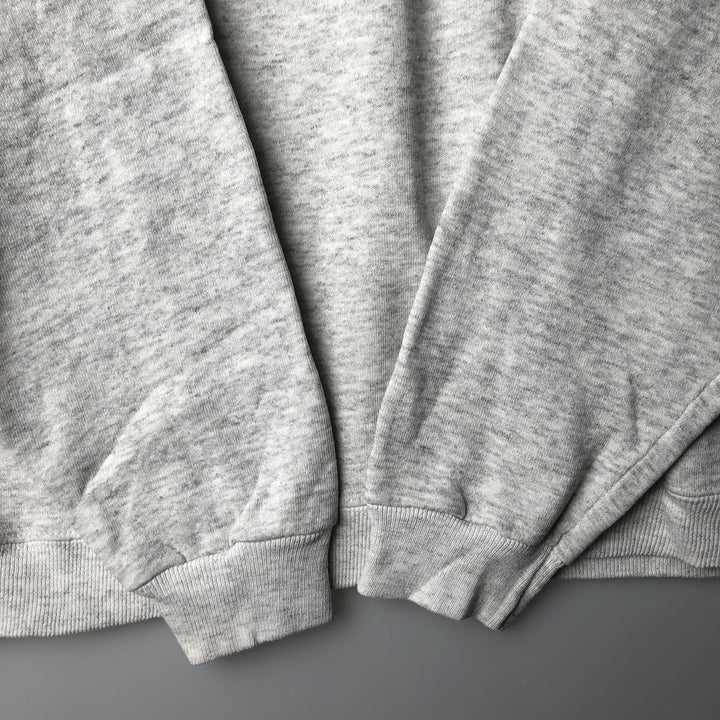 Vintage 90'S Lee Heavy Weight Solid Color Blank Sweatshirt, Made in USA, Men's Size XL cotton gray type Vintage Second Hand