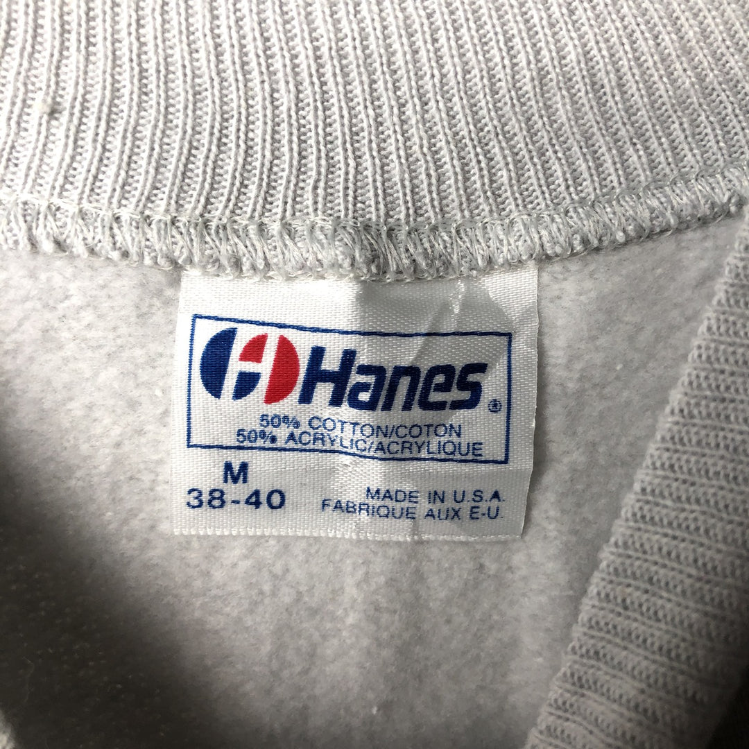 Vintage 1980'S Hanes blue tag plain blank sweatshirt, made in the USA, size M, men's cotton Blue type light blue Vintage Second Hand