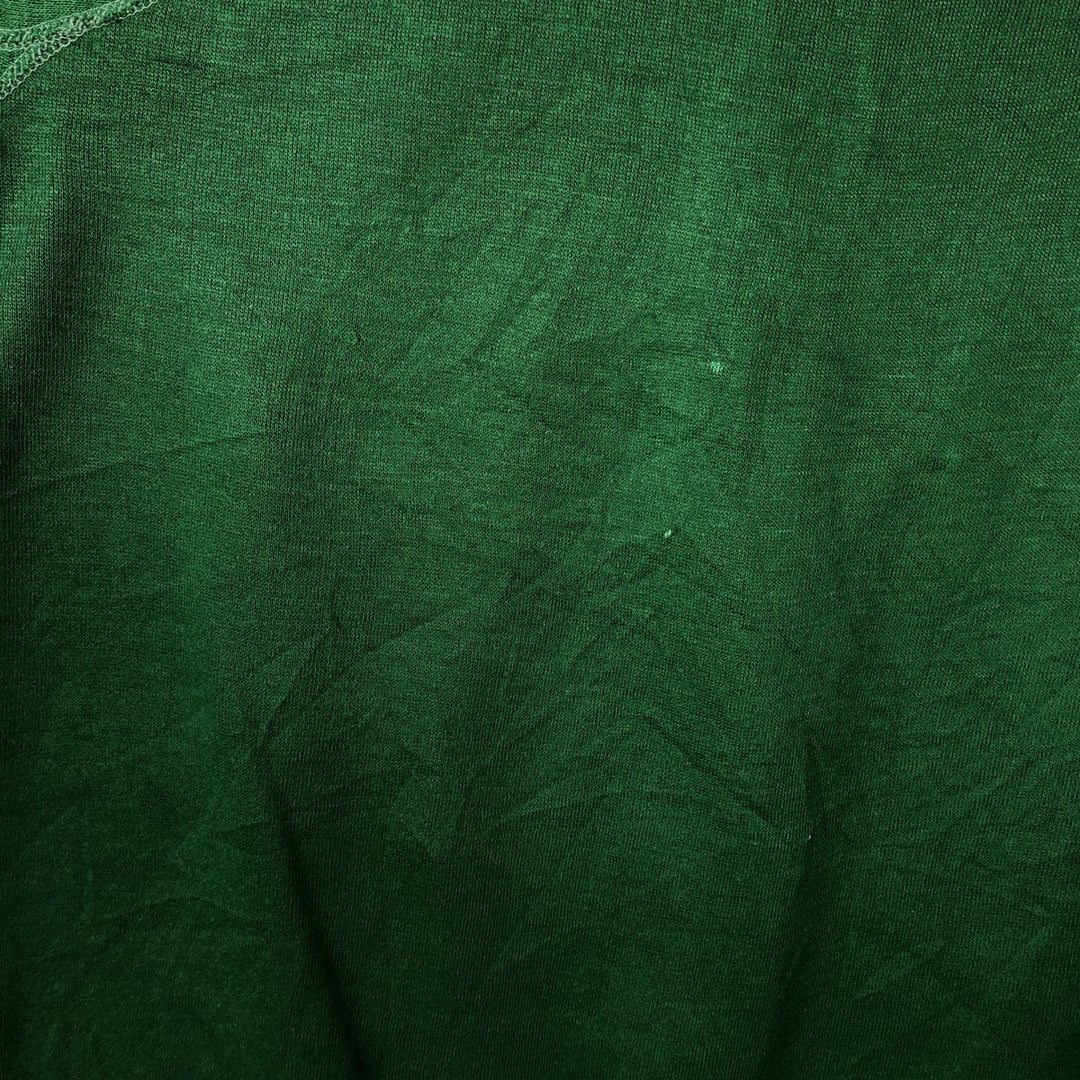 Vintage 1970'S Sears Kings Road plain blank sweatshirt, men's size XL unclear green type yellow green Vintage Second Hand
