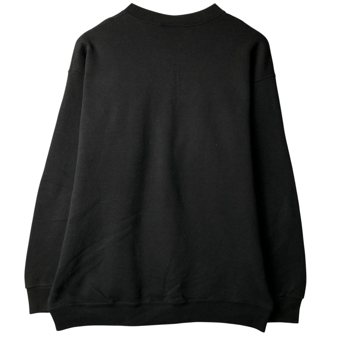 Vintage 90'S Lee Heavy Weight Solid Color Blank Sweatshirt, Made in USA, Men's Size L cotton black type Vintage Second Hand