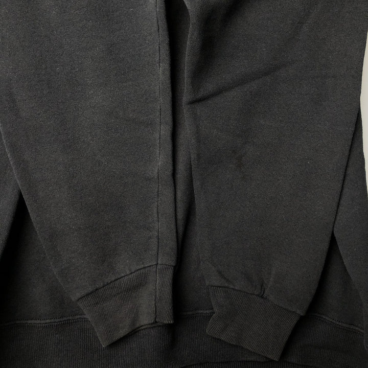 Vintage 90'S Lee Heavy Weight Solid Color Blank Sweatshirt, Made in USA, Men's Size L cotton black type Vintage Second Hand