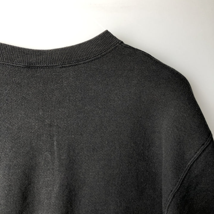 Vintage 90'S Lee Heavy Weight Solid Color Blank Sweatshirt, Made in USA, Men's Size L cotton black type Vintage Second Hand