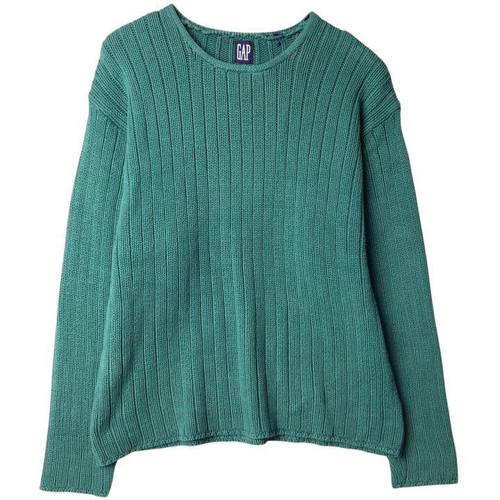90'S GAP Vintage Ribbed Knit Sweater, Men's XL unclear green type Vintage Second Hand