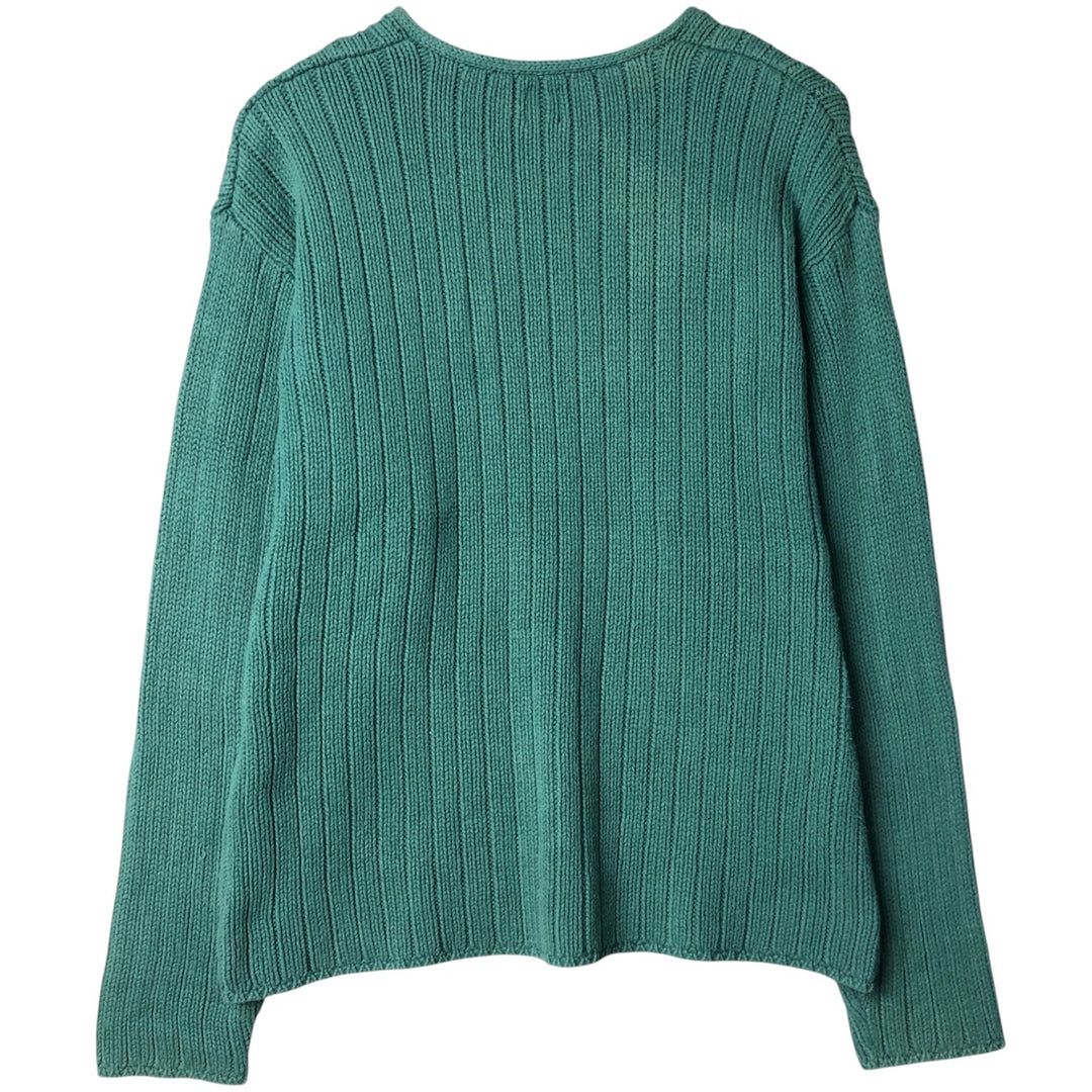 90'S GAP Vintage Ribbed Knit Sweater, Men's XL unclear green type Vintage Second Hand