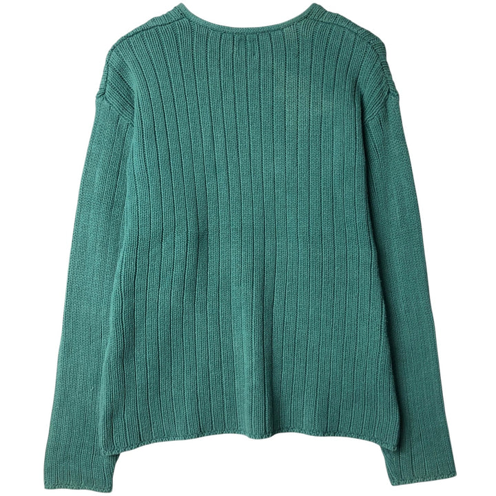 90'S GAP Vintage Ribbed Knit Sweater, Men's XL unclear green type Vintage Second Hand