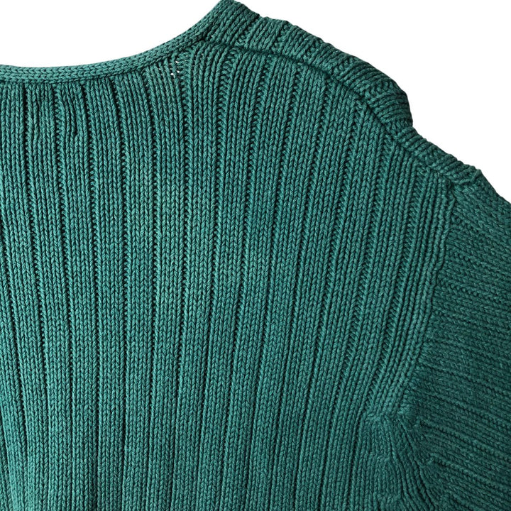 90'S GAP Vintage Ribbed Knit Sweater, Men's XL unclear green type Vintage Second Hand