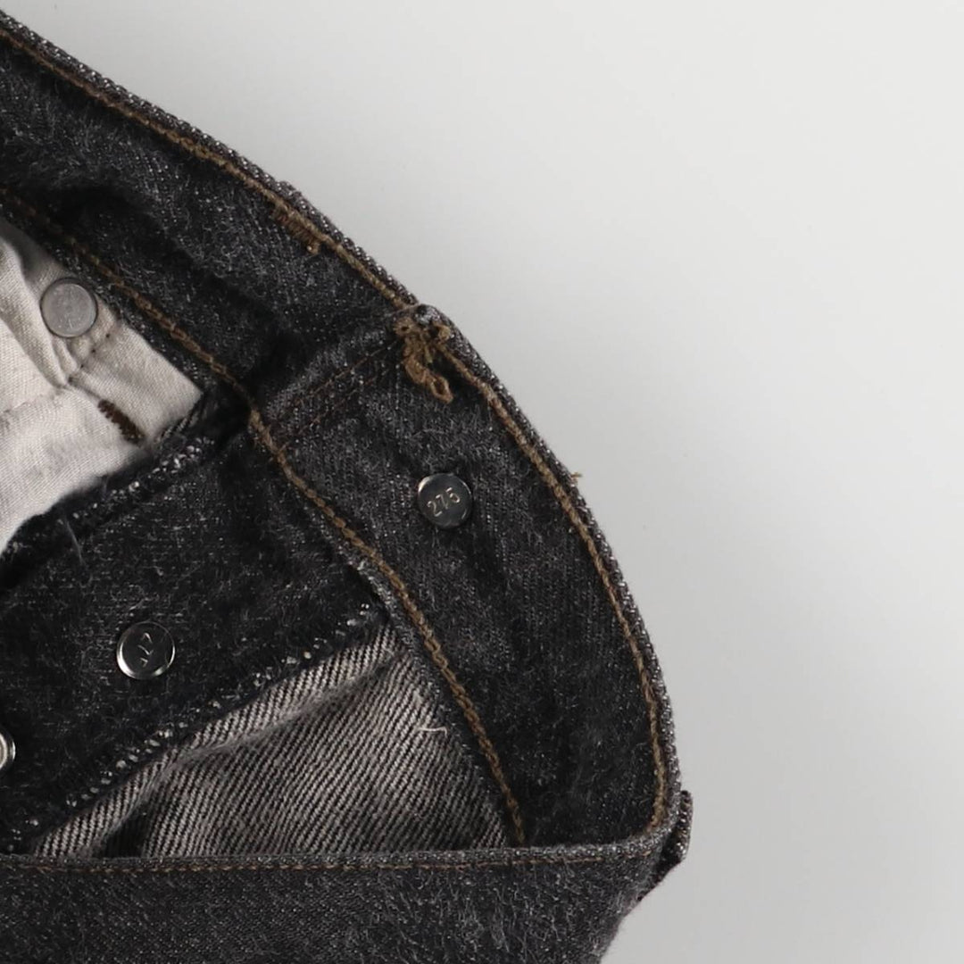 Vintage 1980'S Levi's 901 Euro Model Black Denim Tapered Denim Pants, Women's Size L (W29) cotton black type Vintage Second Hand