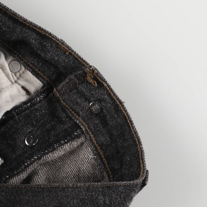 Vintage 1980'S Levi's 901 Euro Model Black Denim Tapered Denim Pants, Women's Size L (W29) cotton black type Vintage Second Hand