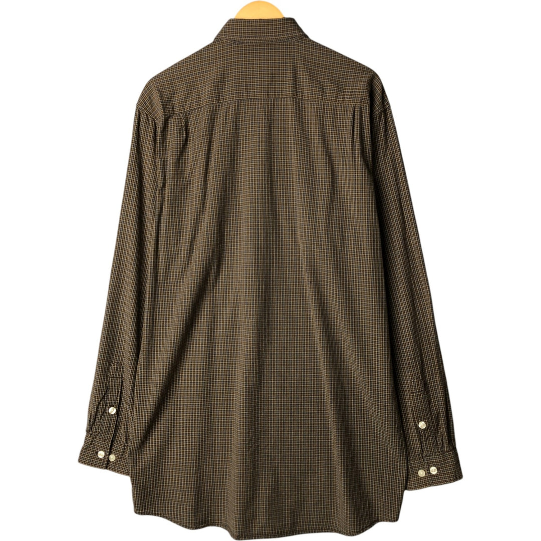 Carhartt Long Sleeve Work Shirt, Men's Size L cotton Khaki type brown Vintage Second Hand