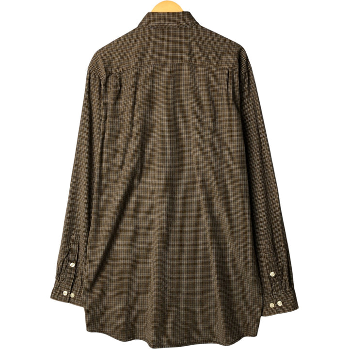 Carhartt Long Sleeve Work Shirt, Men's Size L cotton Khaki type brown Vintage Second Hand