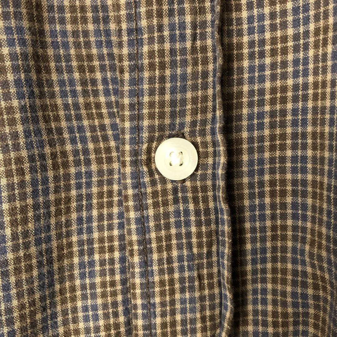 Carhartt Long Sleeve Work Shirt, Men's Size L cotton Khaki type brown Vintage Second Hand