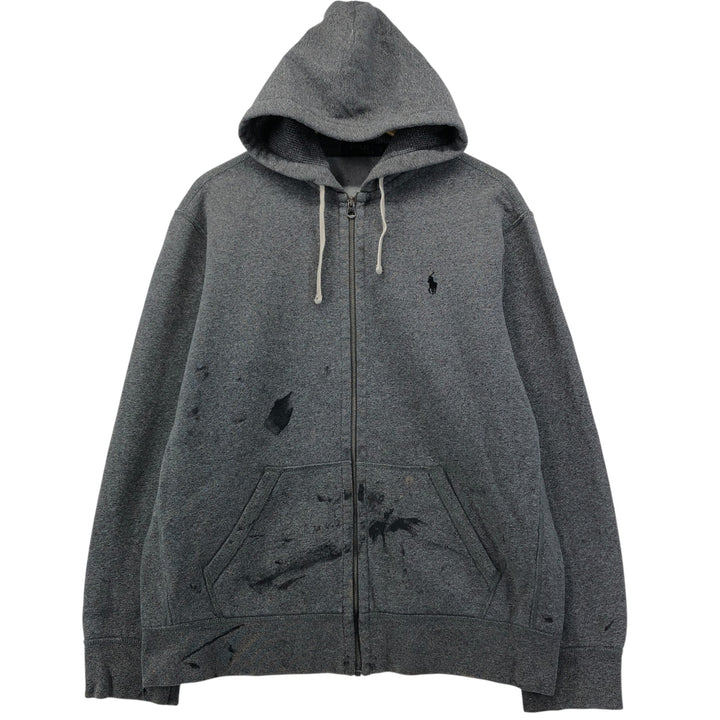 Ralph Lauren POLO RALPH LAUREN Sweat Full Zip Hoodie Men's XL cotton gray type Vintage Second Hand