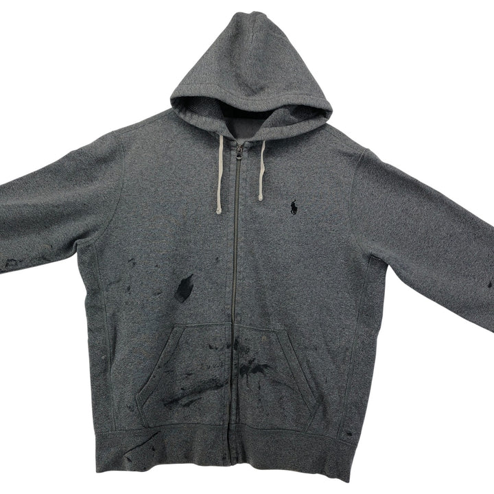 Ralph Lauren POLO RALPH LAUREN Sweat Full Zip Hoodie Men's XL cotton gray type Vintage Second Hand