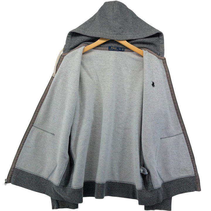 Ralph Lauren POLO RALPH LAUREN Sweat Full Zip Hoodie Men's XL cotton gray type Vintage Second Hand