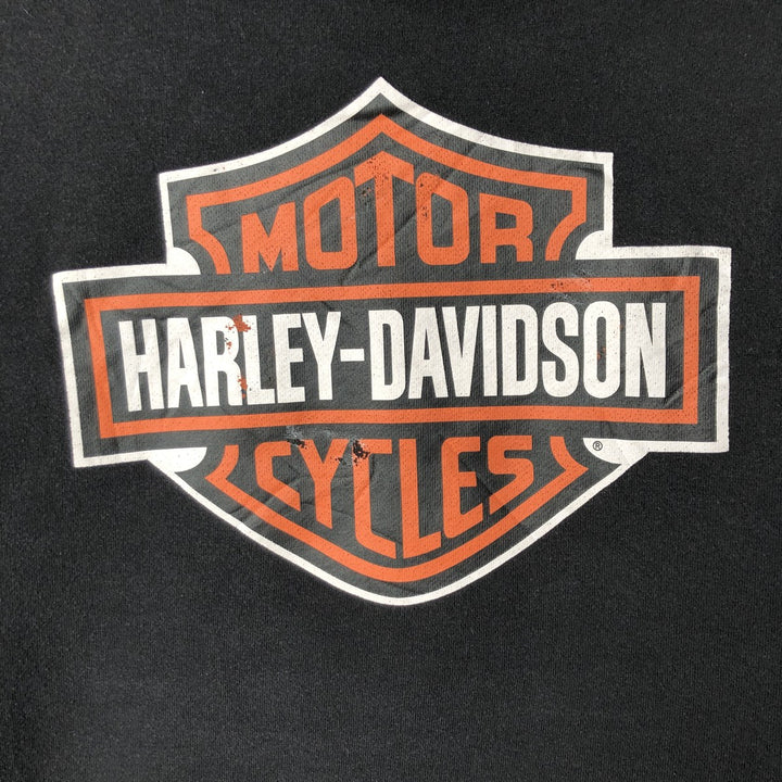Harley-Davidson Sweatshirt Pullover Hoodie Men's Size L cotton black type Vintage Second Hand