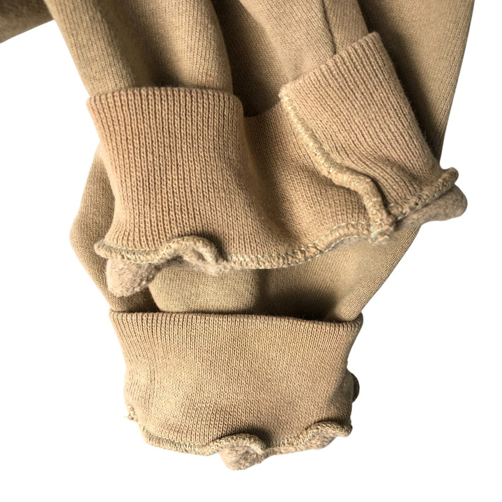 Reebok One-Point Logo Sweatshirt, Made in USA, Men's Size L cotton beige type brown Vintage Second Hand