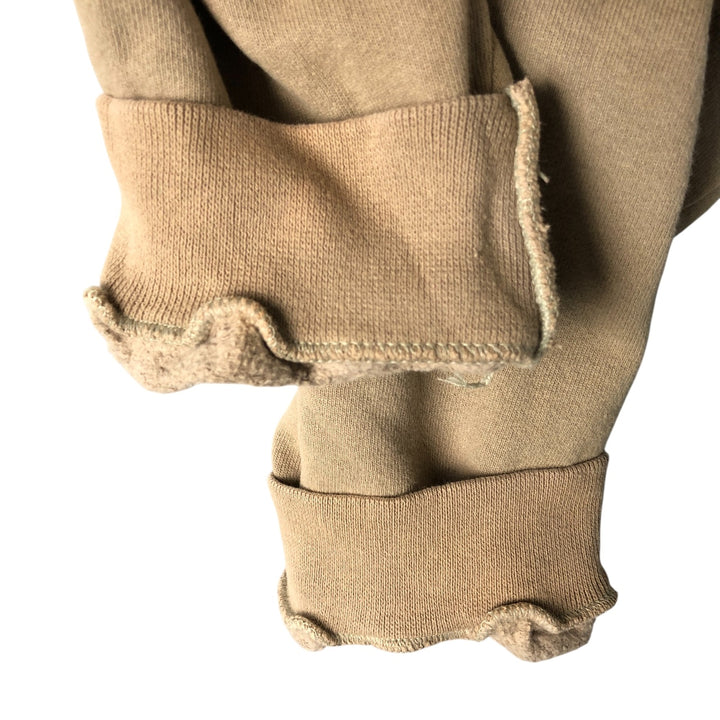 Reebok One-Point Logo Sweatshirt, Made in USA, Men's Size L cotton beige type brown Vintage Second Hand