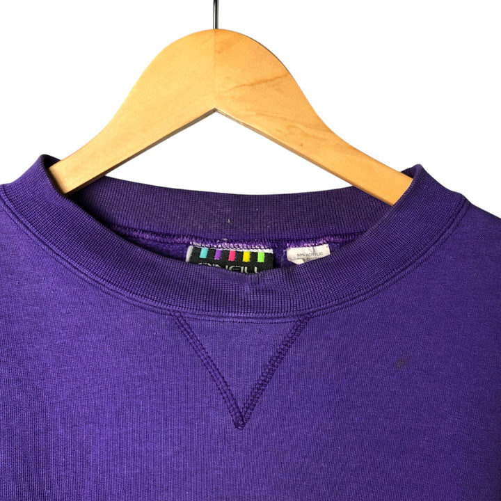 O'NEILL Printed Sweatshirt, Men's Size L acrylic purple type Vintage Second Hand