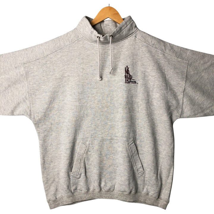 NO FEAR High Neck Sweatshirt, Men's Size L cotton gray type Vintage Second Hand