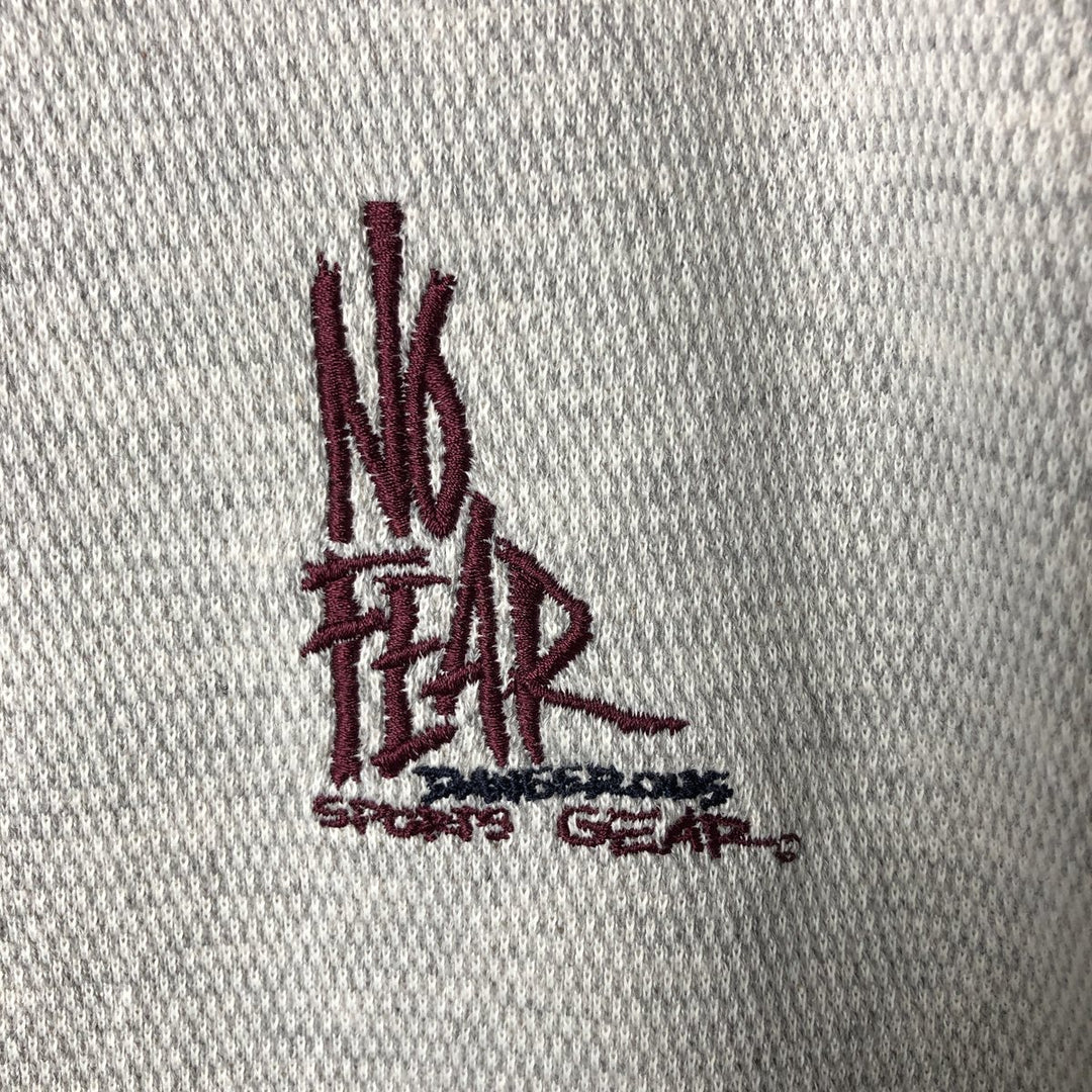 NO FEAR High Neck Sweatshirt, Men's Size L cotton gray type Vintage Second Hand