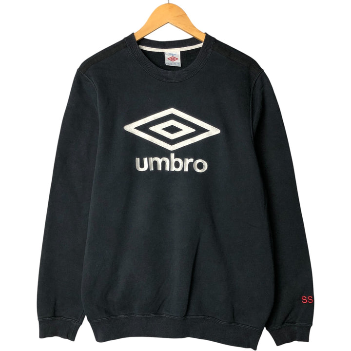 UMBRO Logo Sweatshirt, Men's Size L cotton black type Vintage Second Hand