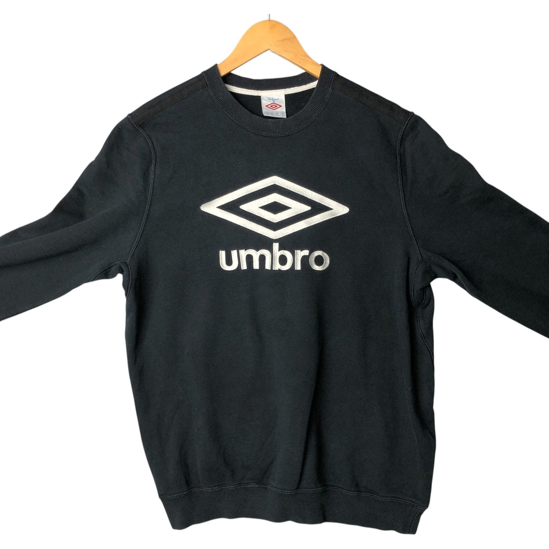 UMBRO Logo Sweatshirt, Men's Size L cotton black type Vintage Second Hand